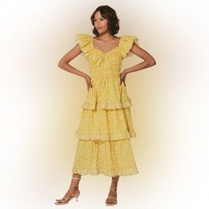 Cleobella Diti Midi Dress in Cassia